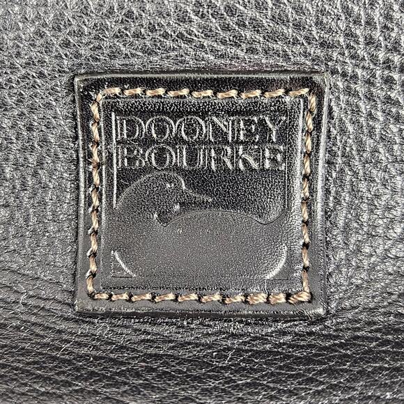 DOONEY & BOURKE VINTAGE 80's WOMEN'S BLACK AWL LEATHER BACKPACK 12x10x4" - Picture 9 of 16